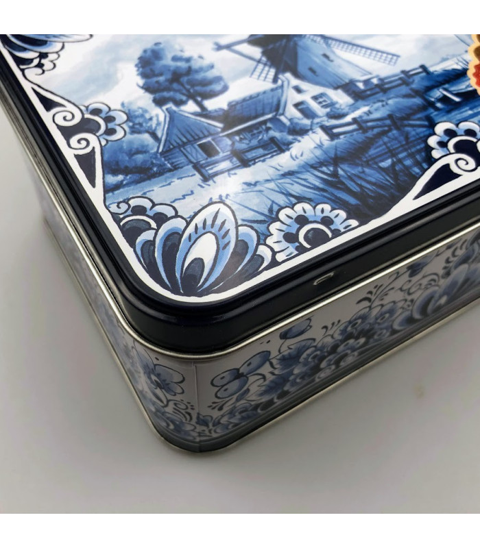 Speculaas in blik Holland Delfts Blauw