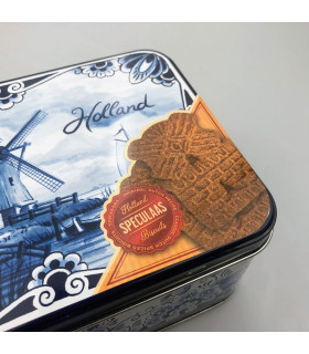 Speculaas in blik Holland Delfts Blauw