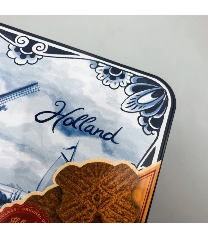 Speculaas in blik Holland Delfts Blauw