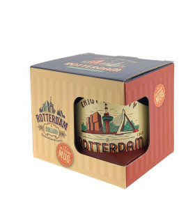 Beker - Mok Vintage Rotterdam blauw Enjoy the City