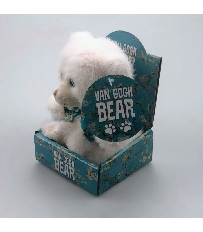 Pluche Beer Almond Blossom Wit