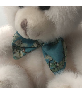 Pluche Beer Almond Blossom Wit