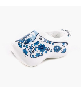 Dasklompje van 7 cm Deftsblauw + molendecor/bloemetjes