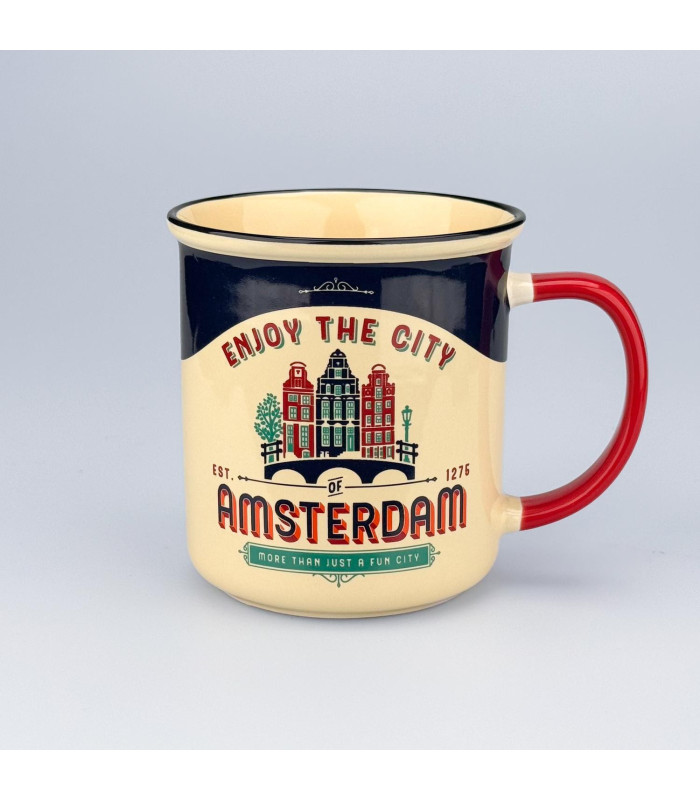 Mok Amsterdam Ornaments blauw incl. geschenkverpakking