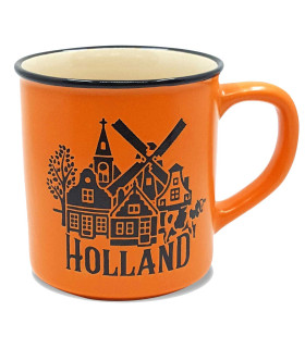 Campmug - Mok Holland Oranje retro vintage verpakking