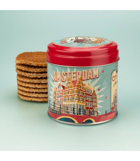Uniek cadeau: Stroopwafelblik Amsterdam
