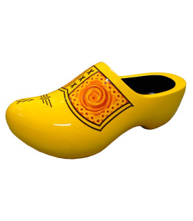 Reuzenklomp van hout in boerengeel van +/- 90