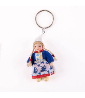 Sleutelhanger klederdracht pop rood