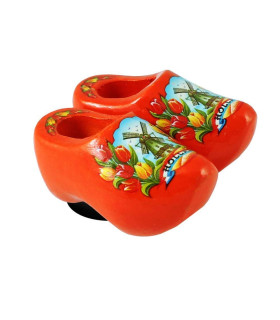 Magneetklompjes Oranje + tulpen 4 cm