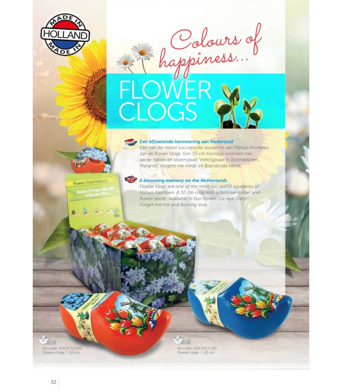 Bloemzaadklompje Delftsblauw met Brandende liefde zaadjes