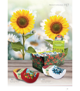 Bloemzaadklompje Delftsblauw met Brandende liefde zaadjes