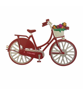 Magneet Fiets Holland Rood