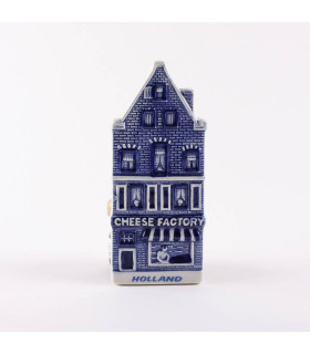 Magneet  Keramiek Huisje Kaaswinkel Delftsblauw