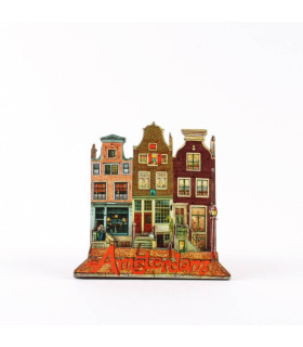 Magneet drie huisjes Amsterdam