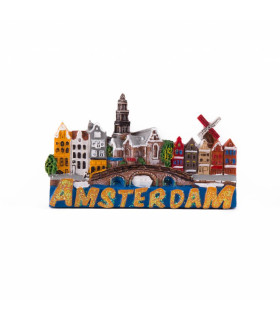 Magneet Amsterdamse Huisjes glitter