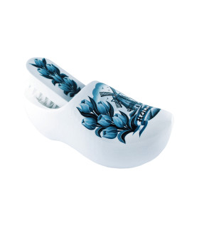 Klompje met borsteltje delfts blauw + tulp en molen